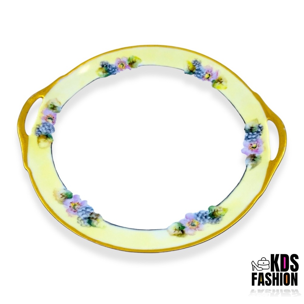 THOMAS BAVARIA Antique Cake Plate w/Handles